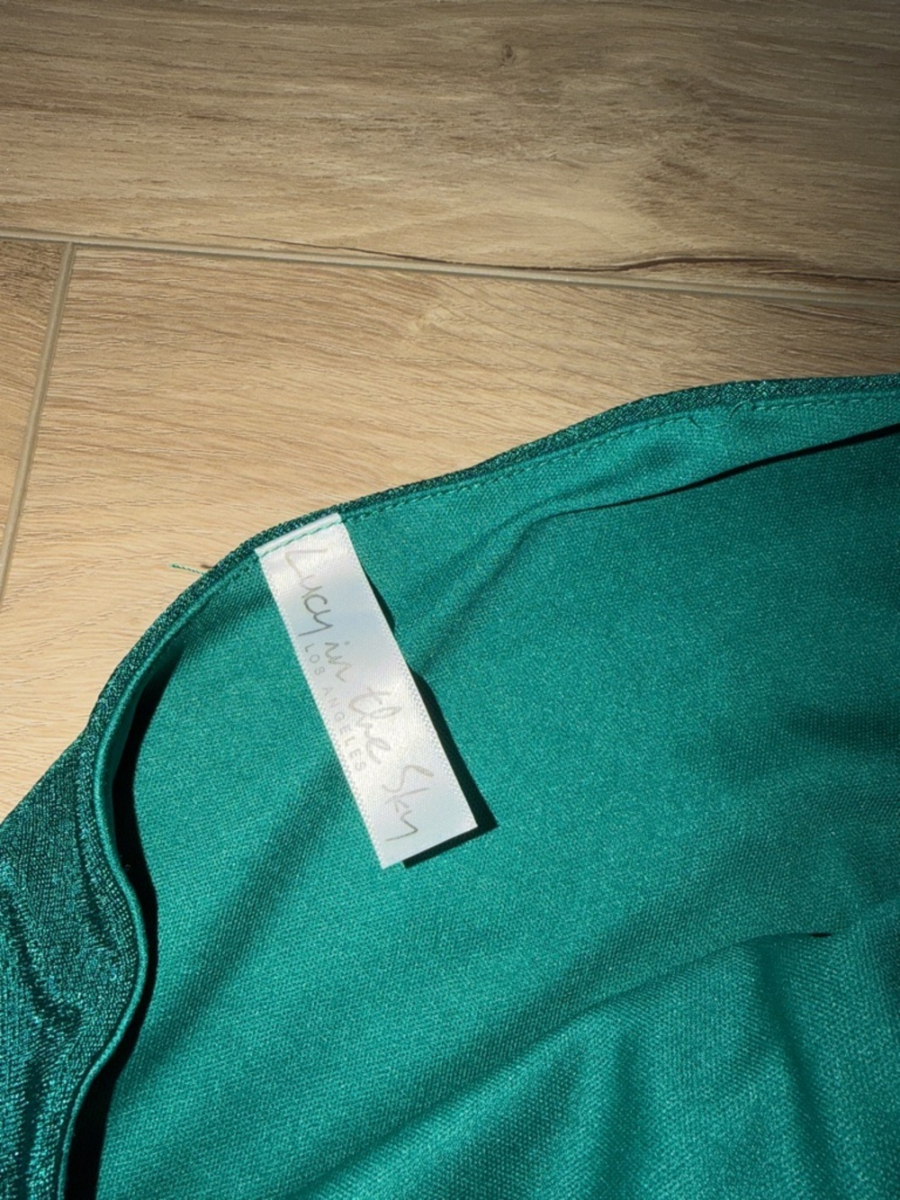 Lucy in the Sky Faye ruched one-shoulder velvet mini dress emerald ruched xsmall - Picture 5 of 6
